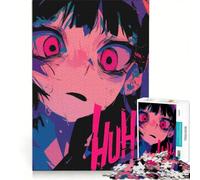 Rompecabezas de 1000 Piezas para Adolescentes: Chica Anime con Ojos Rojos, Juguetes para armar, Ideal para Relajarse y despejar la Mente, Decorar el Escritorio 50x75cm
