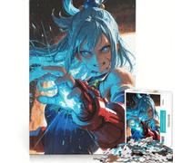 Rompecabezas de 1000 Piezas para Adolescentes, Chica Anime con Poder energético, Juego Familiar, Regalo de cumpleaños, Regalo de Viaje 38x52cm