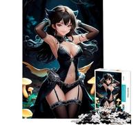 Rompecabezas de 1000 Piezas para Adolescentes Chica Anime en el Bosque Juego Educativo desafío Juguete para ejercitar la Mente Reto difícil Regalo de Amigo Invisible (tamaño 38x52cm)