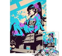 Rompecabezas de 1000 Piezas para Adolescentes Chica Anime en Kimono Juego práctico y Educativo Juguetes para Aprender Regalos de Amigo Invisible Ideal para Pasar el Tiempo en casa Durante Las
