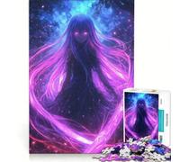 Rompecabezas de 1000 Piezas para Adolescentes Chica Anime neón Juguetes para armar Mejora la Memoria colección de Artistas Bellas Artes 38x52cm