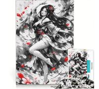 Rompecabezas de 1000 Piezas para Adolescentes Chica Anime Sexy Juego práctico Mejora la Memoria cumpleaños y Navidad 50x75cm