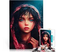 Rompecabezas de 1000 Piezas para Adolescentes Chica de Anime mística desafío Educativo Actividades Divertidas en casa, Regalos de cumpleaños, Regalos de Viaje, 38x26cm