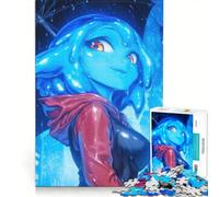 Rompecabezas de 1000 Piezas para Adolescentes Chica de Slime bajo la Lluvia Juego Imposible difícil y desafiante cumpleaños y Navidad 50x75cm