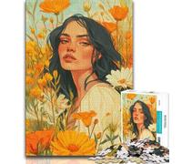 Rompecabezas de 1000 Piezas para Adolescentes, Chica de Verano, un Juego desafiante para Disfrutar en Familia con Piezas aleatorias Que encajan Perfectamente (38x26cm)