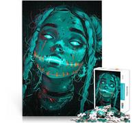 Rompecabezas de 1000 Piezas para Adolescentes Chica Loca de Anime Juguete Educativo para aliviar el estrés Mejorar la Memoria 38x26cm