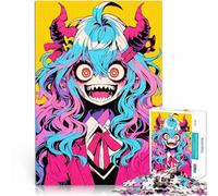 Rompecabezas de 1000 Piezas para Adolescentes Chica Monstruo de Anime Juego Intelectual Cada Pieza es única: un desafiante y Divertido Juego Familiar 38x52cm