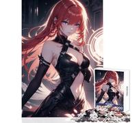 Rompecabezas de 1000 Piezas para Adolescentes Chica Pelirroja de Anime Juguete Educativo Regalo de Amigo Secreto Juego de ingenio Ayuda a ejercitar el Cerebro tamaño 50x75cm