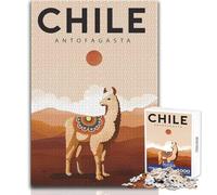 Rompecabezas de 1000 Piezas para Adolescentes Chile, diversión Familiar y Noche de Juegos, Juguetes antiestrés difíciles, tamaño 50x75cm