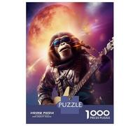 Rompecabezas De 1000 Piezas para Adolescentes Chimpanzee Flying in Space Rompecabezas para Adultos Juego Práctico Ensamblaje De Patrones Regalo De Cumpleaños, Regalos, 70x50cm/1000pcs