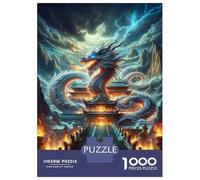 Rompecabezas De 1000 Piezas para Adolescentes Chinese Dragon Temple Rompecabezas para Adultos Juegos Relajantes Regalos para Mujeres 38x26cm/1000pcs