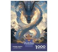 Rompecabezas De 1000 Piezas para Adolescentes Chinese Dragon Temple Rompecabezas para Adultos Juegos Familiares Decoración De Pared Regalos Y Cumpleaños Únicos 70x50cm/1000pcs