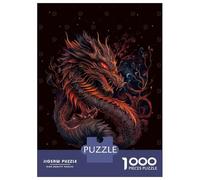 Rompecabezas De 1000 Piezas para Adolescentes Chinese New Year Dragon Rompecabezas para Adultos Juego De Ingenio Análisis Y Lógica Actividades Divertidas En Casa, 70x50cm/1000pcs