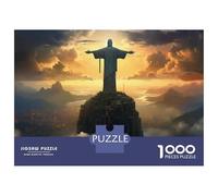 Rompecabezas De 1000 Piezas para Adolescentes Christ The Redeemer Statue-3 Rompecabezas Juegos Relajantes Análisis Y Lógica Reducción del Estrés Regalos 38x26cm/1000pcs