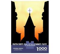 Rompecabezas De 1000 Piezas para Adolescentes Christian Quote of Bible 3 Rompecabezas para Adultos Juegos Relajantes Desafío Difícil Diversión En Casa Actividades, 52x38cm/1000pcs