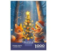 Rompecabezas De 1000 Piezas para Adolescentes Christmas Animals Rompecabezas para Adultos Juego Práctico Pero Divertido Y Humorístico para Cumpleaños, Navidad 52x38cm/1000pcs