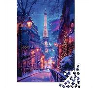 Rompecabezas De 1000 Piezas para Adolescentes Christmas in Paris Rompecabezas para Adolescentes Juego De Ingenio Una Obra De Arte Diversión En Casa Actividades, 70x50cm/1000pcs