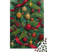 Rompecabezas De 1000 Piezas para Adolescentes Christmas Tree Decorations Rompecabezas para Adultos Juguetes Antiestrés Mejora La Memoria Gran Regalo para Jugar 38x26cm/1000pcs