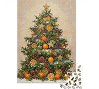 Rompecabezas De 1000 Piezas Para Adolescentes Christmas Tree with Oranges Oil Painting Rompecabezas Para Adultos Juguetes DIY Alivio Del Estrés Oferta Como Regalos Para Toda La Familia 70x50cm/1000pcs