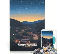 Rompecabezas de 1000 Piezas para Adolescentes Cielo Nocturno de Sierra Nevada Juegos educativos diversión Familiar Regalos para Amigos y Familiares 50x75cm