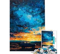 Rompecabezas de 1000 Piezas para Adolescentes Cielo Nocturno (u) Rompecabezas de vehículos Todoterreno para Adultos Juego práctico difícil Ideal para Reducir el estrés Regalos (tamaño 38x52cm)