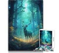 Rompecabezas de 1000 Piezas para Adolescentes, Ciervos en el Bosque, Juguete Misterioso, Juego Intelectual, Vacaciones en casa, Pasatiempos, Regalo de Amigo Secreto, tamaño 50x75cm