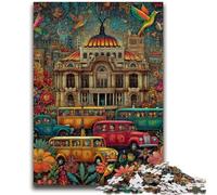 Rompecabezas de 1000 Piezas para Adolescentes, Ciudad de México, Juegos de relajación, Juego Educativo para cumpleaños, Navidad y para Mayores de 14 años, 26x38cm