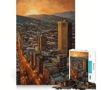 Rompecabezas de 1000 Piezas para Adolescentes,Ciudad del Cabo,Sudáfrica,Juego de Ajuste, desafío Mental,Juguete,Momento de diversión Tranquila,Escena navideña,Arte (50x75cm)