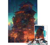 Rompecabezas de 1000 Piezas para Adolescentes Ciudad del Mañana Difícil y desafiante Decoración de Pared Juguetes DIY para Mayores de 14 años Juego de Rompecabezas ofrecido (38x52cm)