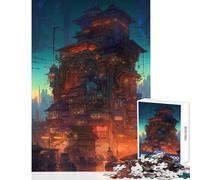 Rompecabezas de 1000 Piezas para Adolescentes Ciudad del Mañana Juguetes de Bricolaje Grandes Regalos y Juguetes Juego Educativo Ayuda a ejercitar el Cerebro tamaño 50x75cm