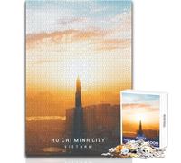 Rompecabezas de 1000 Piezas para Adolescentes, Ciudad Ho Chi Minh, Juego de desafío único, antiestrés, Regalo de Amigo Secreto, tamaño 50x75cm