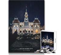 Rompecabezas de 1000 Piezas para Adolescentes, Ciudad Ho Chi Minh, Juego Educativo Familiar, Mejora la Memoria, Regalos de cumpleaños, tamaño 38x52cm