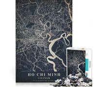 Rompecabezas de 1000 Piezas para Adolescentes Ciudad Ho Chi Minh Vietnam Juguetes antiestrés para la diversión Familiar Regalos para Amigos y Familiares 38x26cm