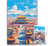 Rompecabezas de 1000 Piezas para Adolescentes: Ciudad Prohibida: Un Vistazo, Juego Educativo Familiar, Regalo de cumpleaños, Obra de Arte, tamaño 38x26cm