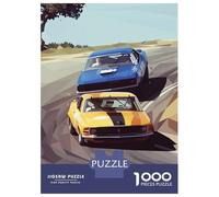Rompecabezas De 1000 Piezas para Adolescentes Classic Car Racing Rompecabezas Juegos Relajantes Decoración De Pared Regalos Y Cumpleaños Únicos 38x26cm/1000pcs