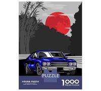 Rompecabezas De 1000 Piezas para Adolescentes Classic Car Rompecabezas para Adultos Juegos Relajantes Corte De Precisión Cumpleaños 70x50cm/1000pcs