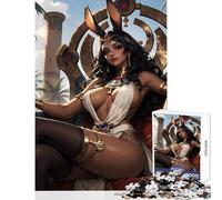 Rompecabezas de 1000 Piezas para Adolescentes Cleopatra Reina de los Postres decoración del hogar Juguetes Regalo de cumpleaños Juego de ingenio descompresión Intelectual tamaño 38x52cm