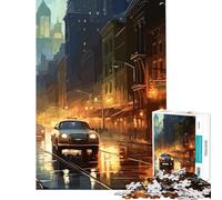 Rompecabezas de 1000 piezas para adolescentes coche antiguo rompecabezas japonés de 1000 piezas juguetes de decoración para el hogar patrón de montaje oferta como regalo para toda la familia (38x26cm)