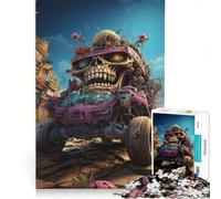 Rompecabezas de 1000 Piezas para Adolescentes: Coche Monstruo distópico V, Juguetes antiestrés, Montaje de Patrones, cumpleaños y Navidad 50x75cm