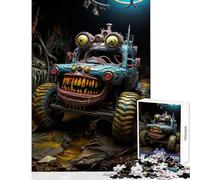 Rompecabezas de 1000 Piezas para Adolescentes Coche Monstruo distópico V Juguetes antiestrés Regalos de Amigo Secreto Juegos de relajación Mejora del Amor en Pareja tamaño 50x75cm