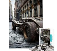 Rompecabezas de 1000 Piezas para Adolescentes Coche Steampunk en la Ciudad Juguetes educativos Juego Imposible para divertirse en Familia Regalo de cumpleaños (tamaño 38x52cm)