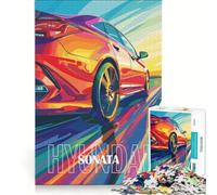 Rompecabezas de 1000 Piezas para Adolescentes: Coches geniales, decoración de Pared, Regalo de cumpleaños, para Fortalecer el Amor Entre Parejas 38x26cm