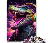 Rompecabezas de 1000 Piezas para Adolescentes, cocodrilos del Nilo, Ideal para la interacción Entre Padres e Hijos y la reducción del estrés (26x38cm)