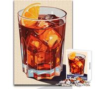 Rompecabezas de 1000 Piezas para Adolescentes, cóctel Americano, diversión Familiar y Noche de Juegos, desafío difícil, Gran Regalo, tamaño 50x75cm