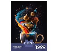 Rompecabezas De 1000 Piezas para Adolescentes Coffee Planet 2 Rompecabezas para Adultos Juegos Familiares Vacaciones En Casa Matar El Tiempo Difícil Y Desafiante 38x26cm/1000pcs