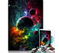 Rompecabezas de 1000 Piezas para Adolescentes Colapso de Planetas para Adultos Juego Familiar antiestrés desafío difícil Gran Regalo y Juguete (50x75cm)