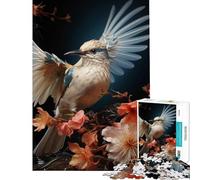 Rompecabezas de 1000 Piezas para Adolescentes Colibrí Blanco Juego desafiante Juguete Educativo Una Obra de Arte Excelentes Regalos y Juguetes (Tamaño 75x50cm)