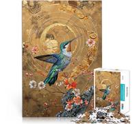 Rompecabezas de 1000 Piezas para Adolescentes Colibrí Surrealista Juguete Educativo para aliviar el estrés Mejorar la Memoria 38x26cm