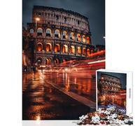 Rompecabezas de 1000 Piezas para Adolescentes Coliseo de Roma Italia Juguete para decoración de Pared Regalo de cumpleaños Juego de ingenio descompresión Intelectual tamaño 50x75cm
