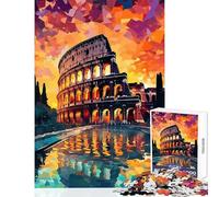 Rompecabezas de 1000 Piezas para Adolescentes Coliseo de Roma Juguetes de decoración del hogar Gran Regalo para Juegos educativos Mejora el Amor Entre Parejas tamaño 38x52cm